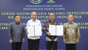 Penandatanganan PKS JAM INTEL dengan DITJEN AHU Kuatkan Sinergi Penegakan Hukum dan Optimalkan Pertukaran Data Informasi